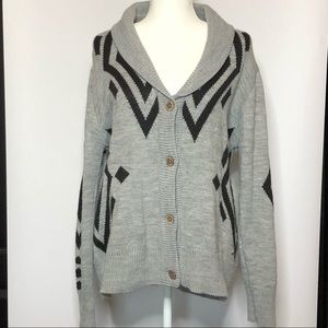 Volcom- oversized button sweater